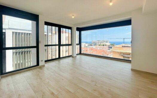 Sea View Apartment in the Prestigious Olympe Residence in Beausoleil, on the Border of Monaco
