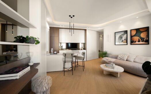 Elegant Renovated 1-Bedroom Apartment with Terrace | La Radieuse