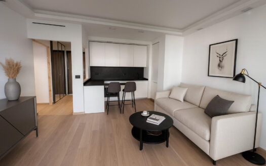 Beautiful furnished one-bedroom apartment – Rosa Maris, Fontvieille Village – View over the Roseraie